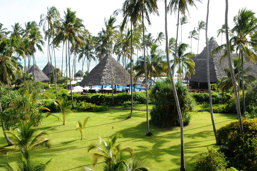 Tropical zanzibar ocean paradise