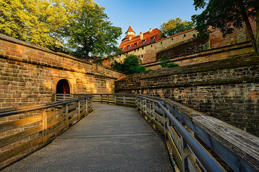Historical the imperial Nuremberg castle