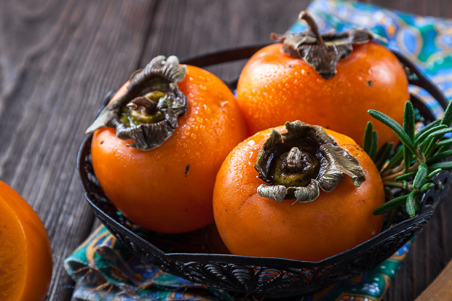 Tropical persimmon fruits