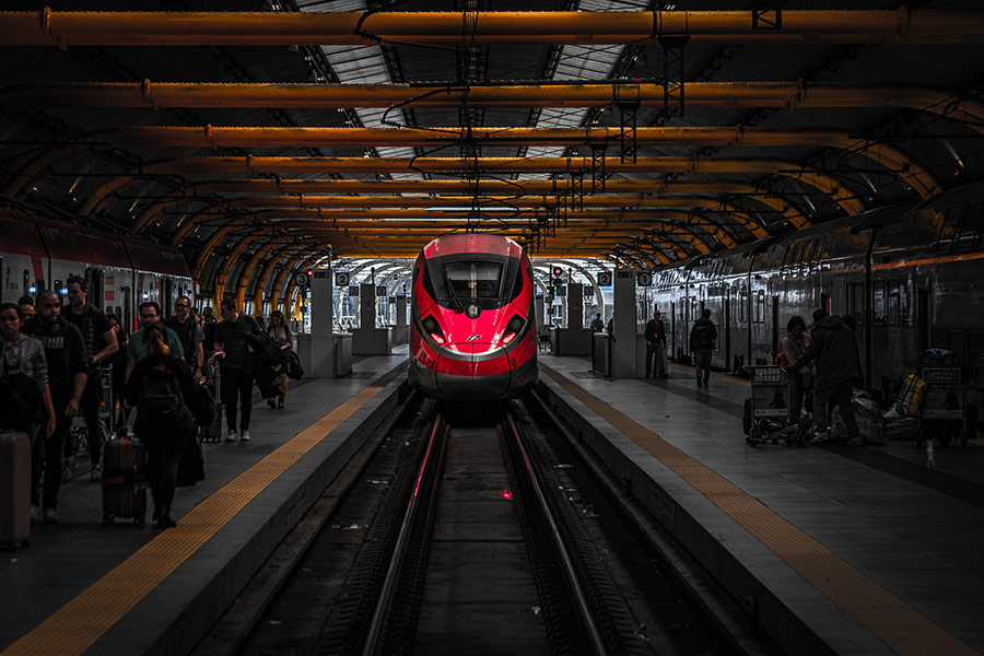 Railway and train