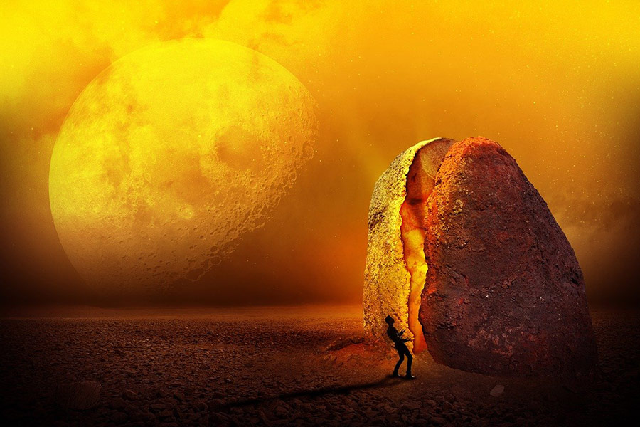 Rock man fantasy