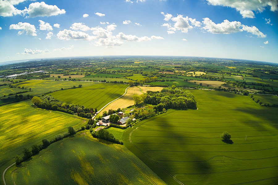 Fields rural farms