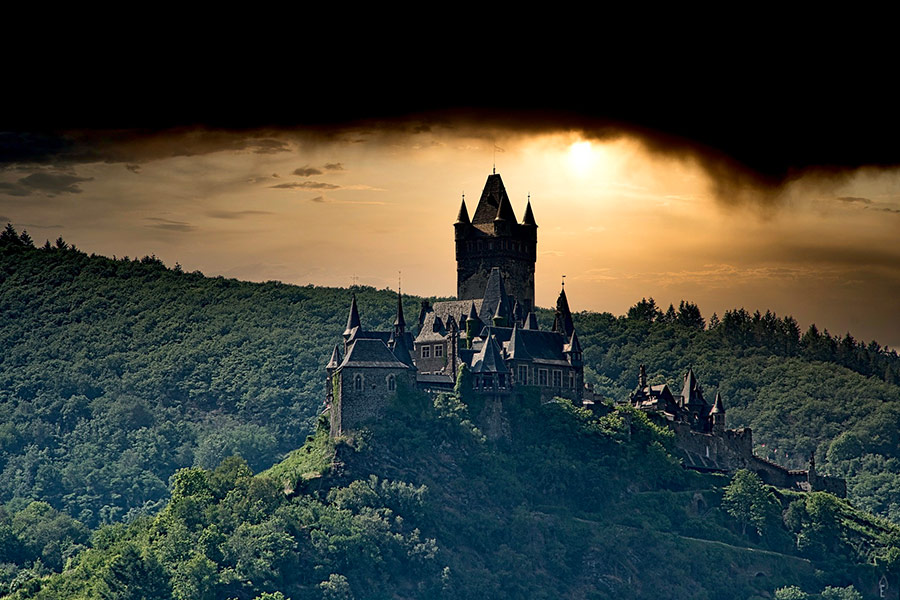 Cochem castle hill