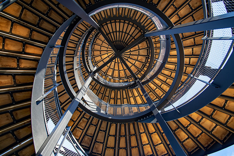 Gaia zoo spiral stair case design