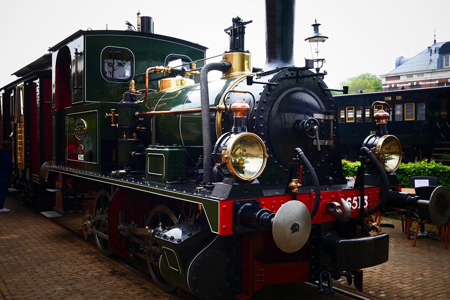Steam locomotive train