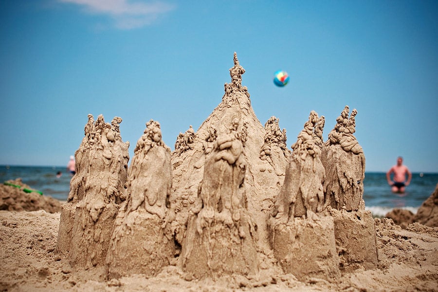 Sand castle beach