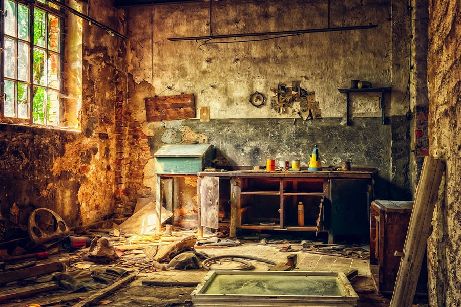 Abandoned workshop