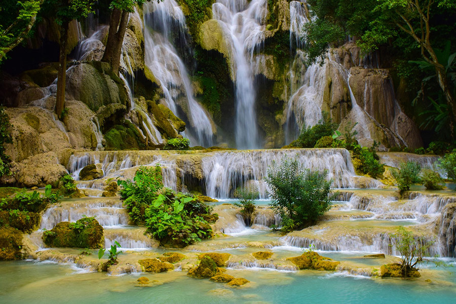Luang Prabang water falls Laos