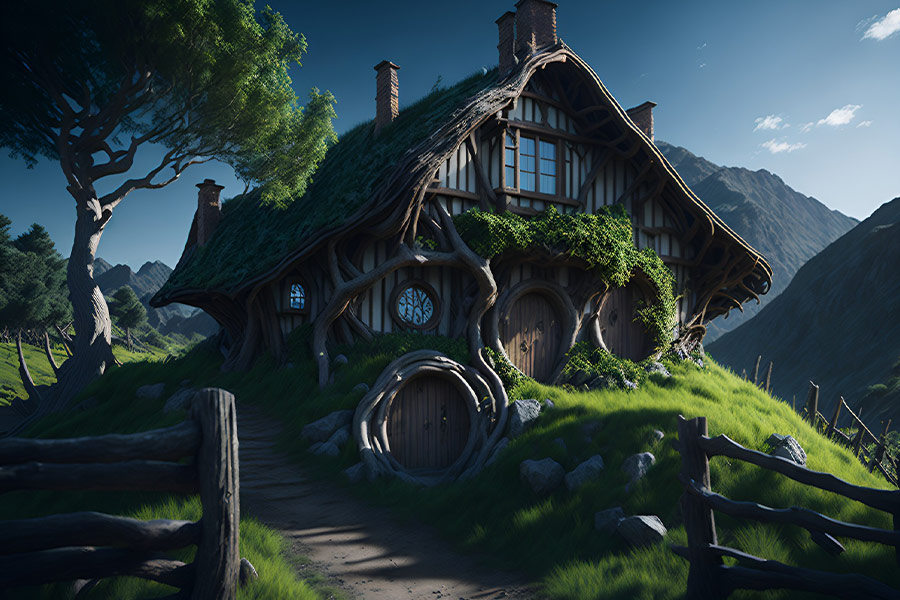 Wood cabin