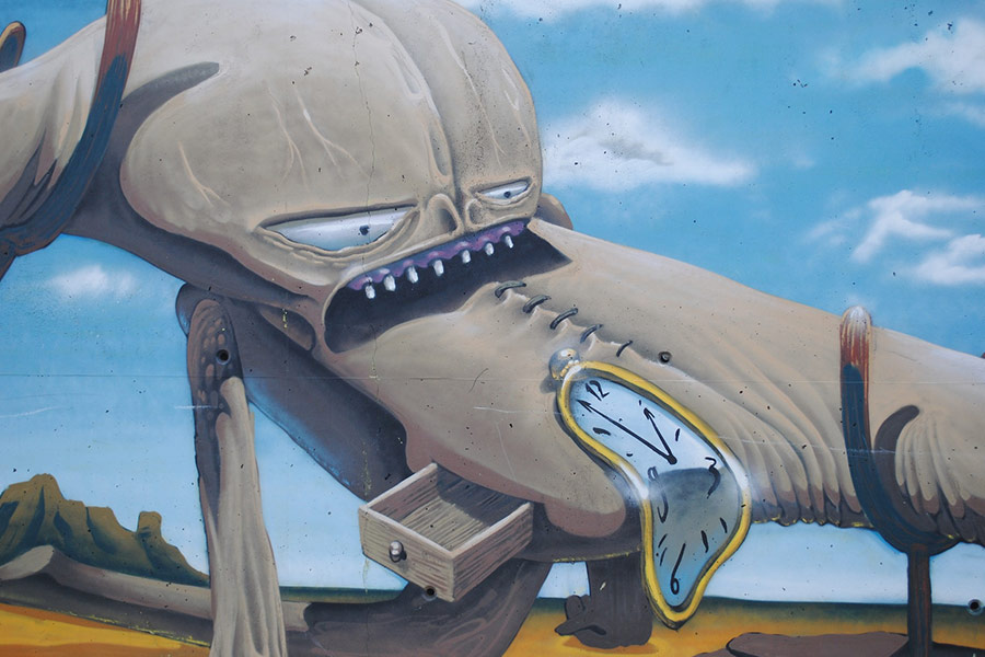 Salvador Dali graffiti street art