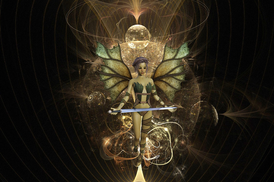 Fairy with sword