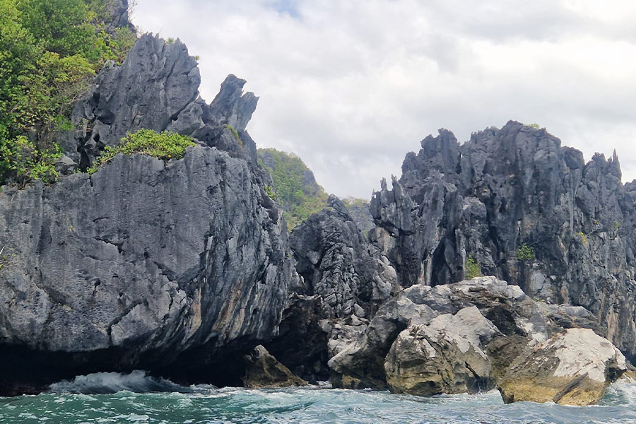Rocks cliff formation