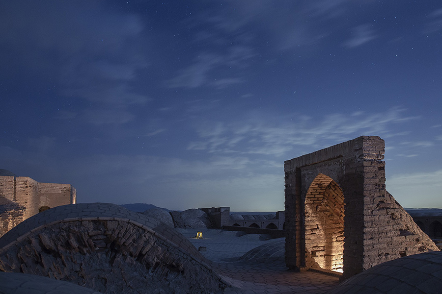 Caravansary persian monument Iran