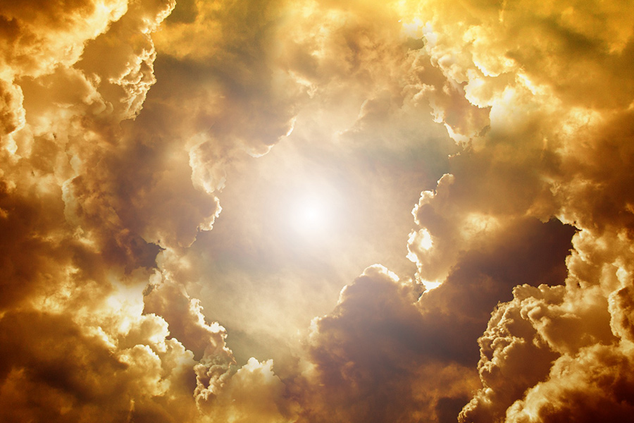 Heaven clouds shape