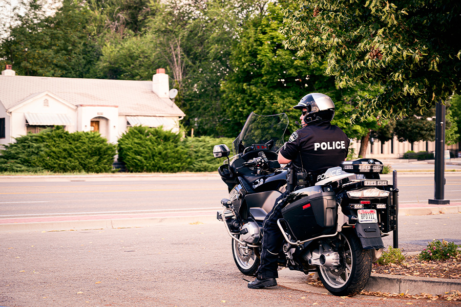 Police motorcycle