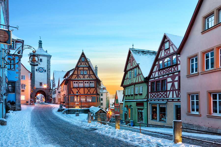 Medieval old Rothenburg ob de Tauber