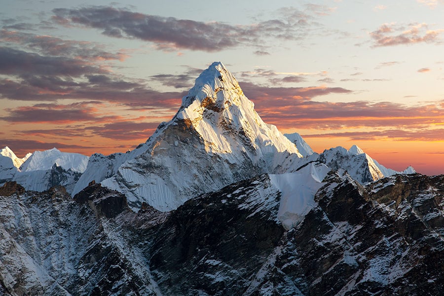 Evening view of Ama Dablam