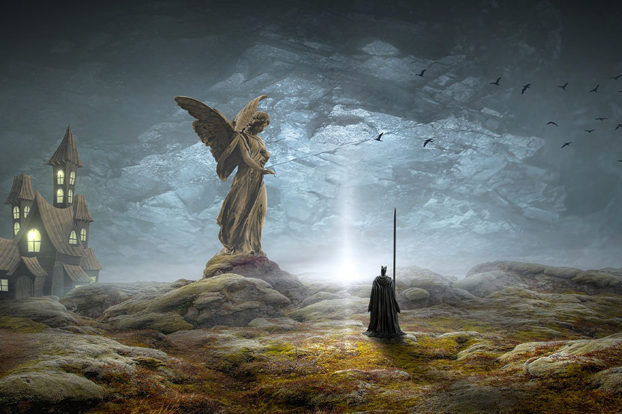 Fanstasy mystical landscape