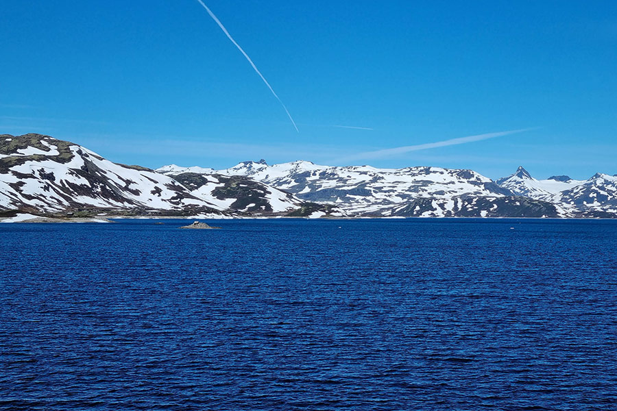 Mountain river view Norway