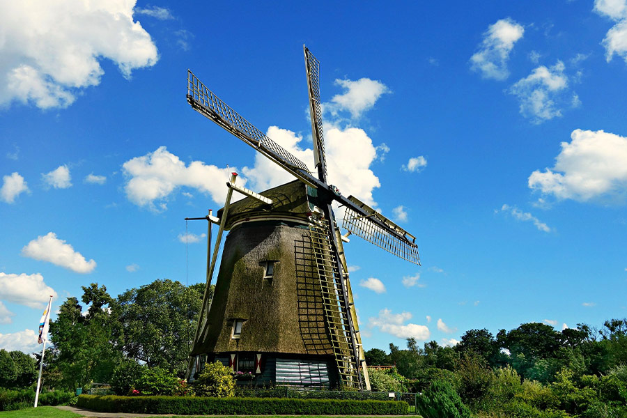 Riekermolen dutch historic windmill