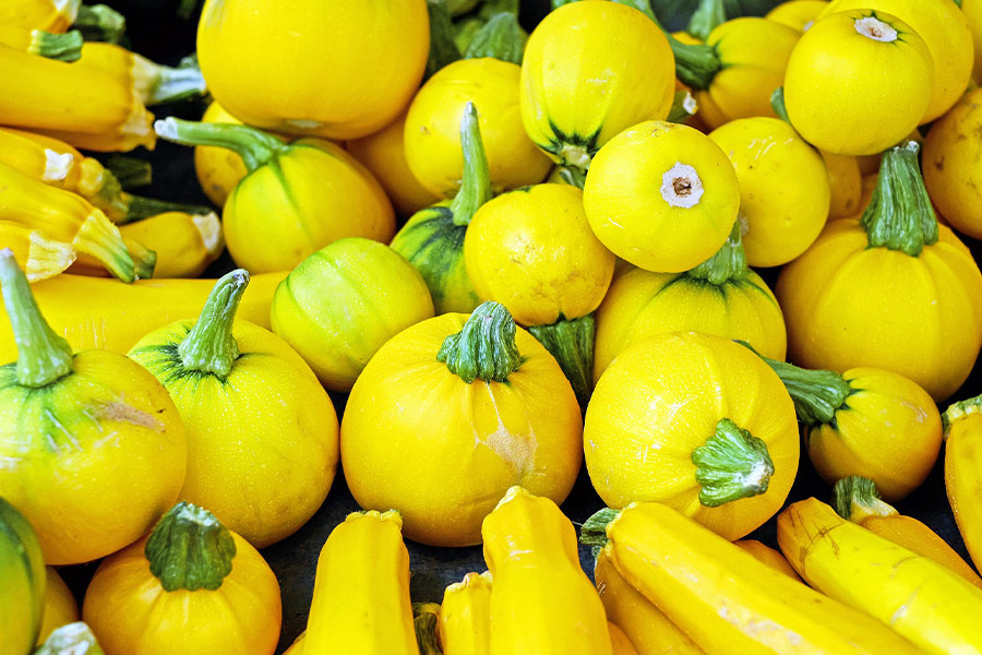 Yellow zucchinis