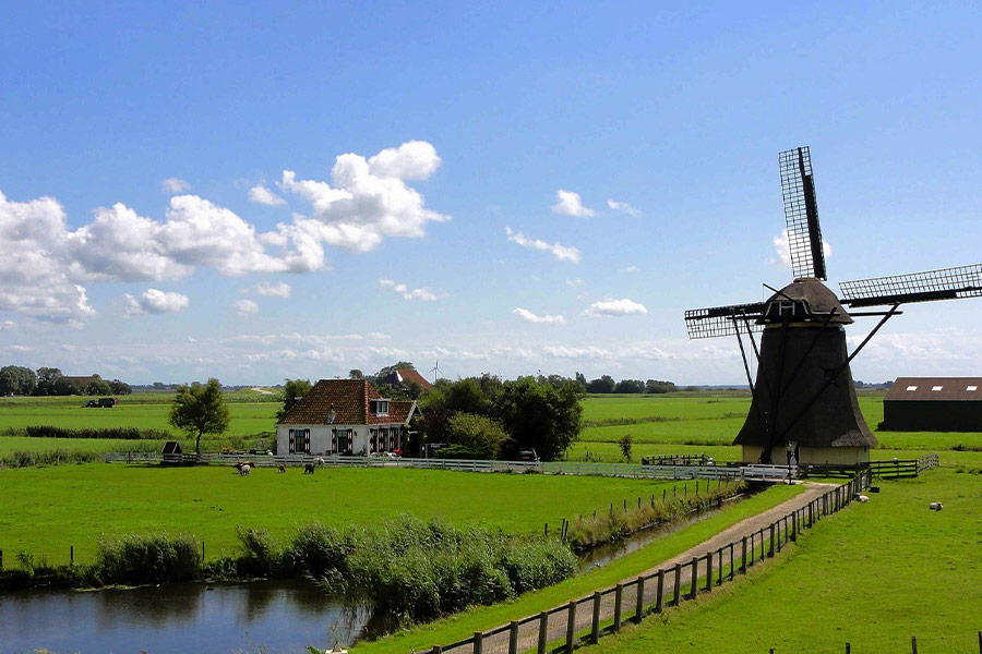 Netherlands windmill house