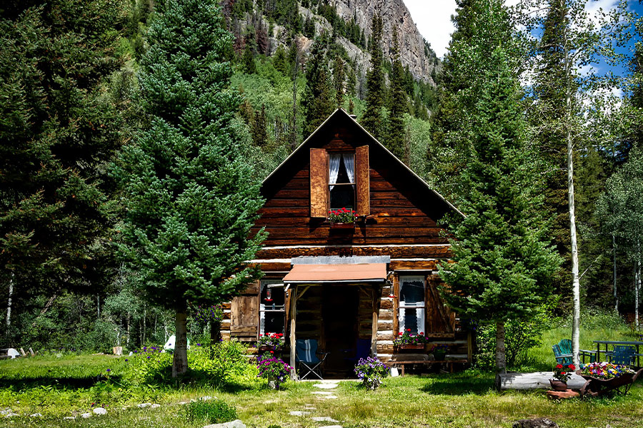 Colorado log cabin cottage