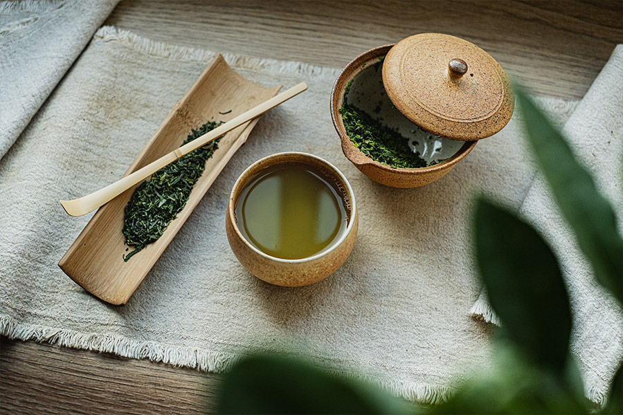 Japan traditional organic tea