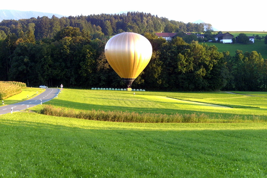 Beige hot air balloon