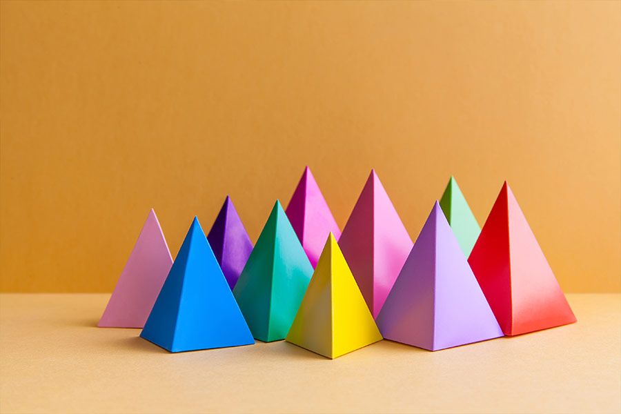 Colorful geometic figures