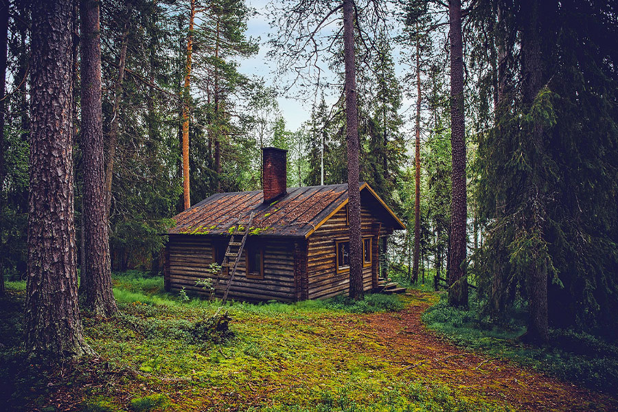 Finland log cabin