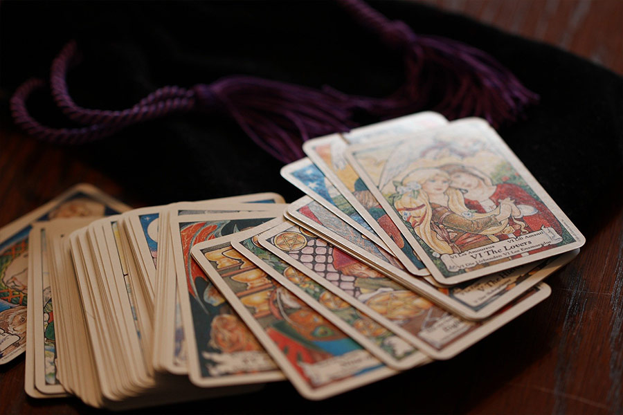 Gypsy esoteric magic tarot cards