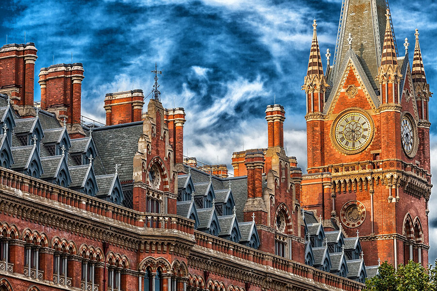 Historic architecture building tower