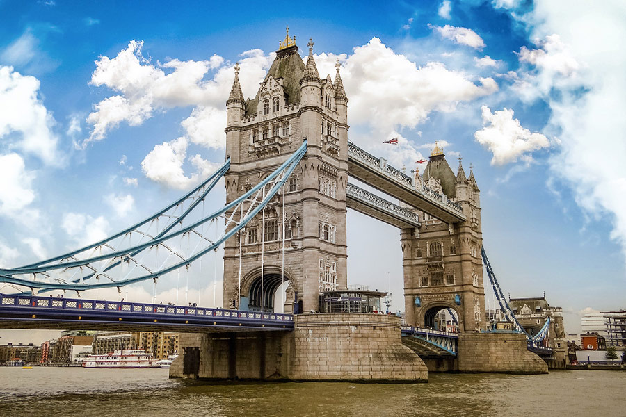 Tower bridge landmark