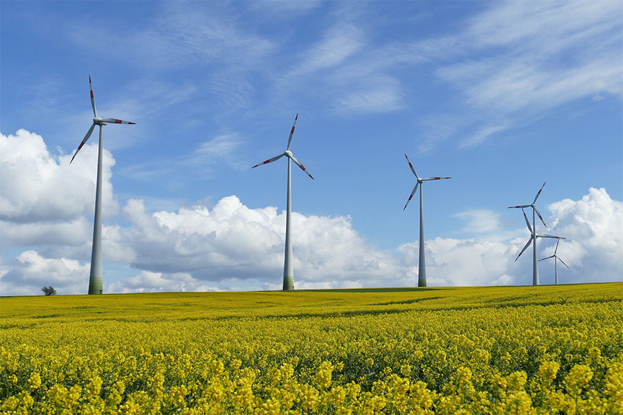 Wind power landscape