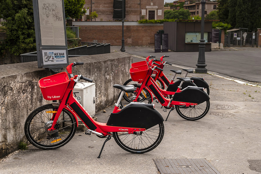 Uber mobility sharing bike