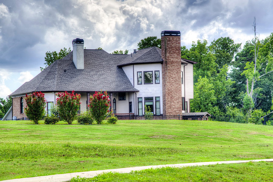 House with nice scenery