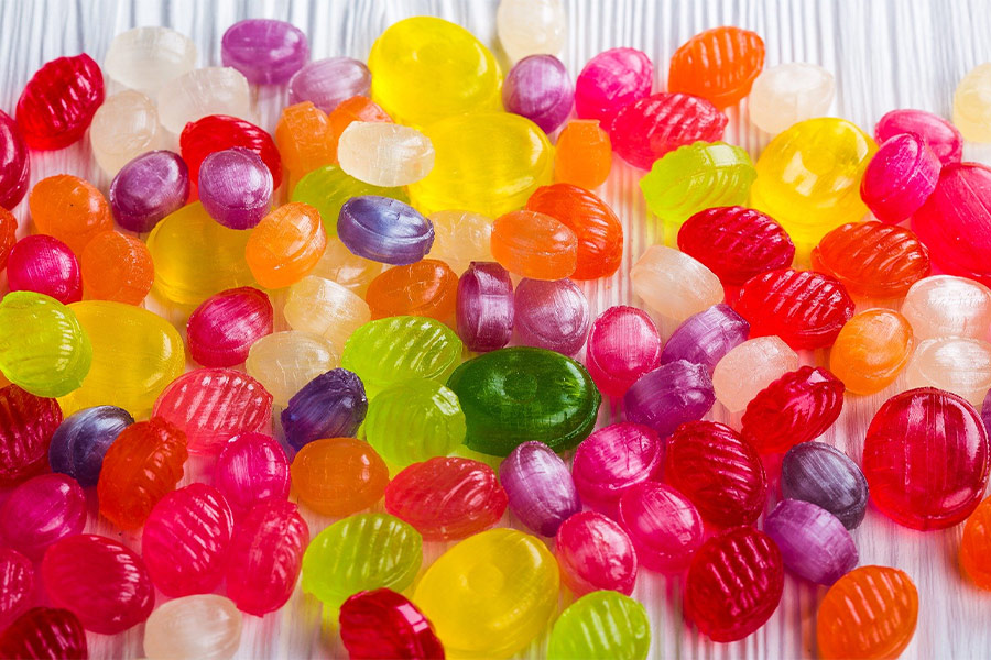 Candy sweetmeats colorful food