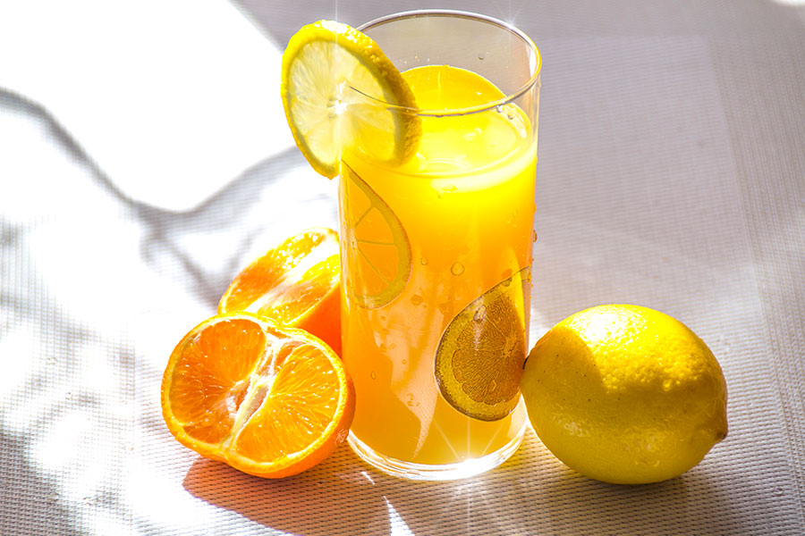 Aroma beverage blur citrus