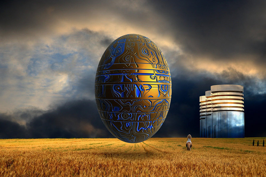 Childhood tales float alien technology