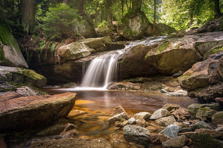 Long exposure atmospheric river nature