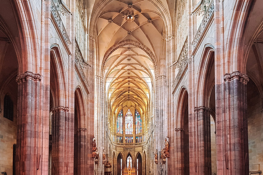 Prague cathedral interior design