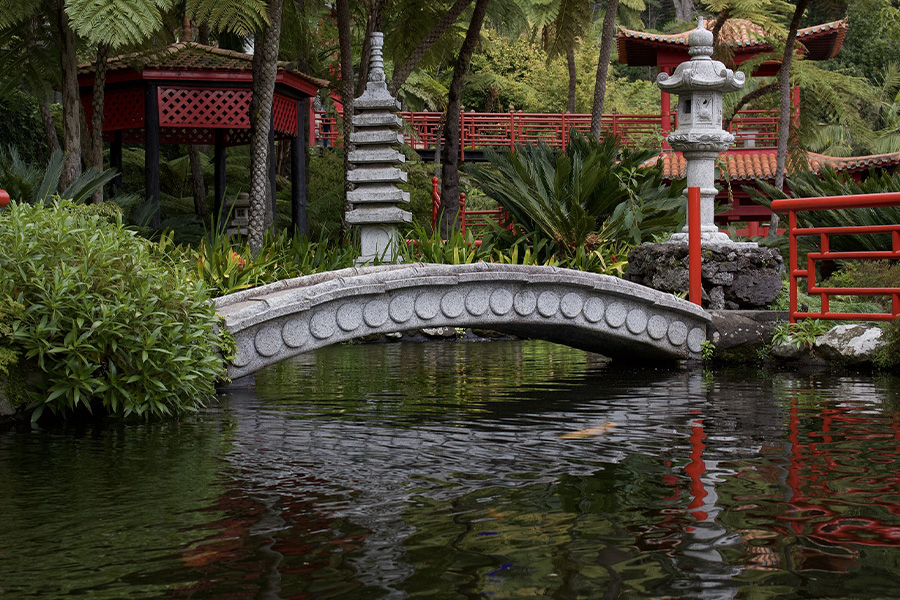 Japanese style bridge