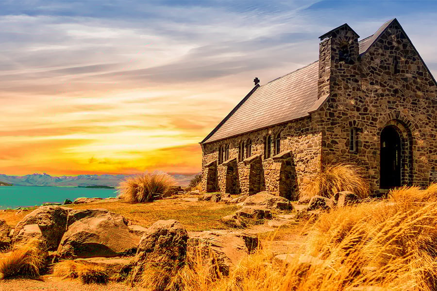 Old church landscape