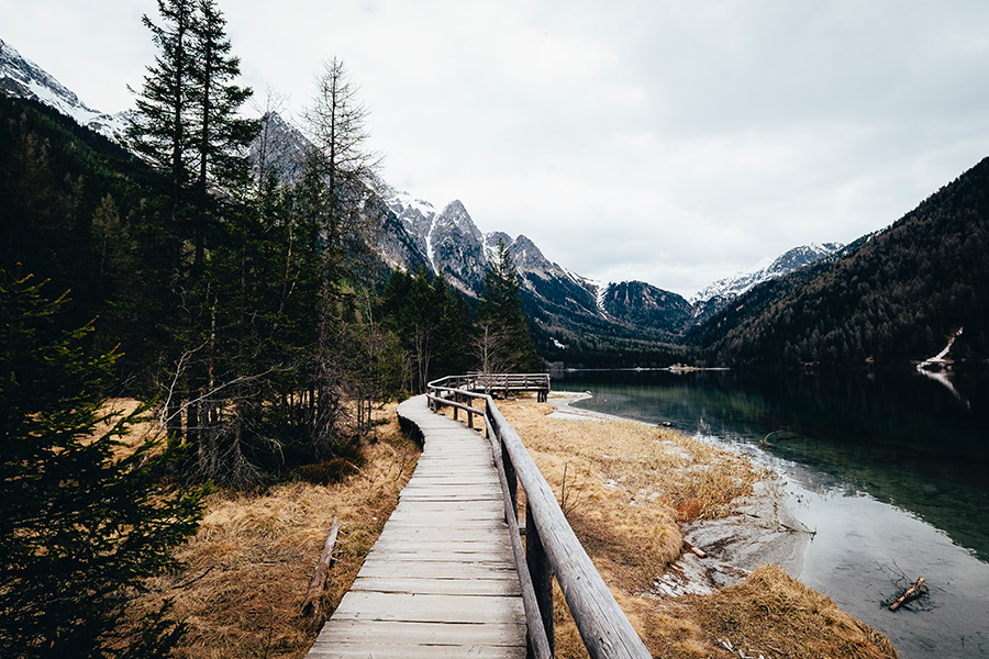 Antholzer See mountains Italy