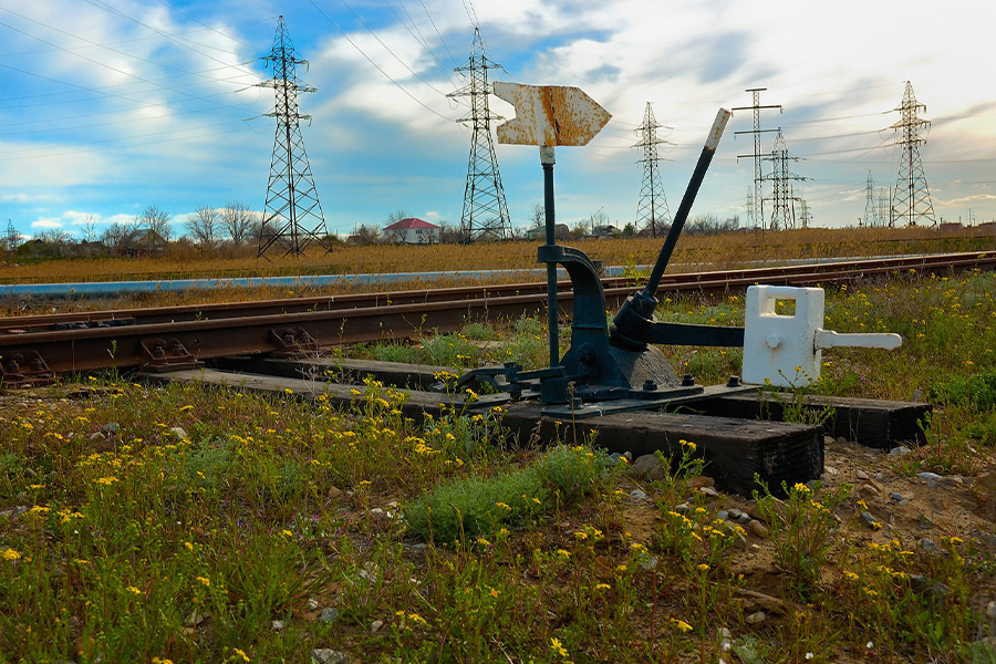 Track rail travel switch