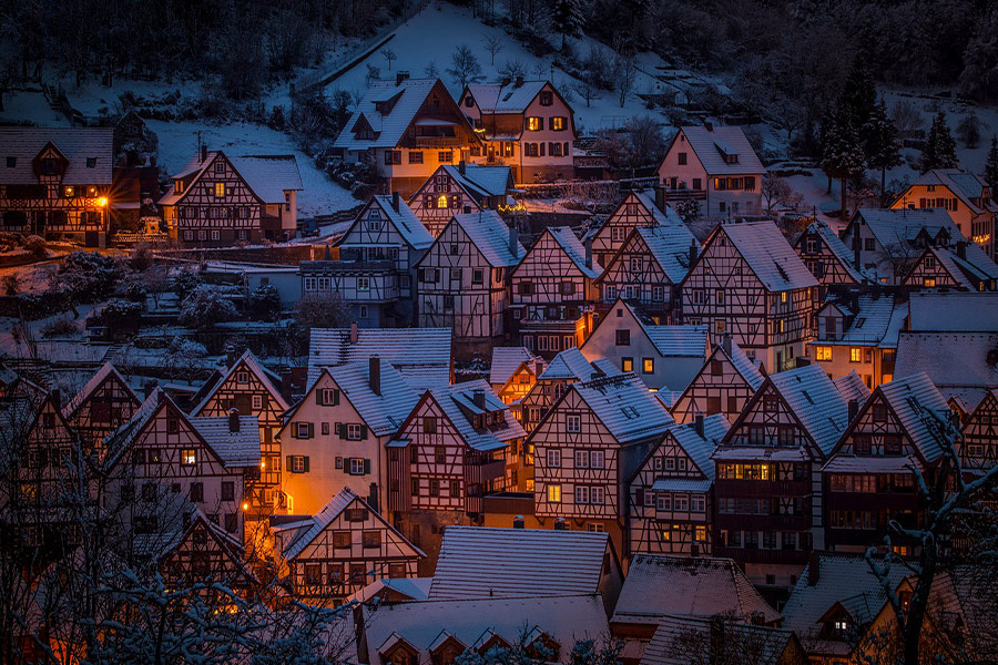 Winter village