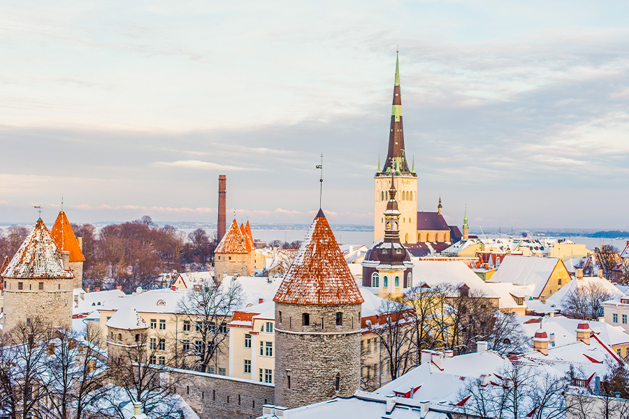 Old town of Tallinn Estonia