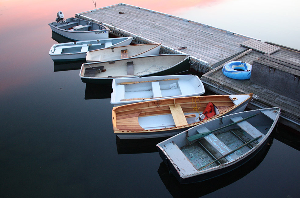 Several boats on dock