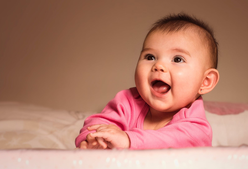 Baby smiling